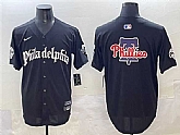 Men's Philadelphia Phillies Team Big Logo Black GOTHIC Vapor Limited Stitched Jersey,baseball caps,new era cap wholesale,wholesale hats